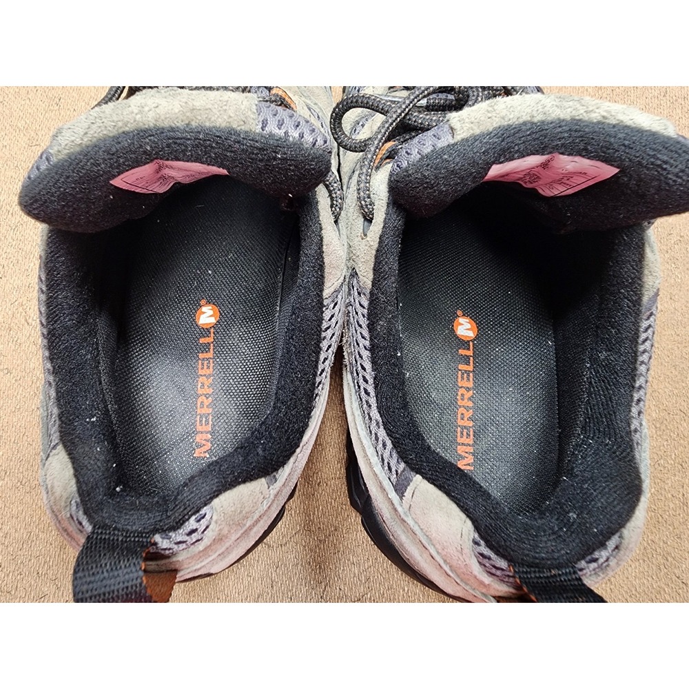 Merrell Men's size 7.5 MOAB Vibram Beluga Gray/Black Walking Show Hiking Show - Picture 5 of 7